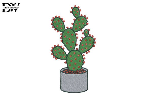 Reviewing the Minimal Cactus Embroidery Design
